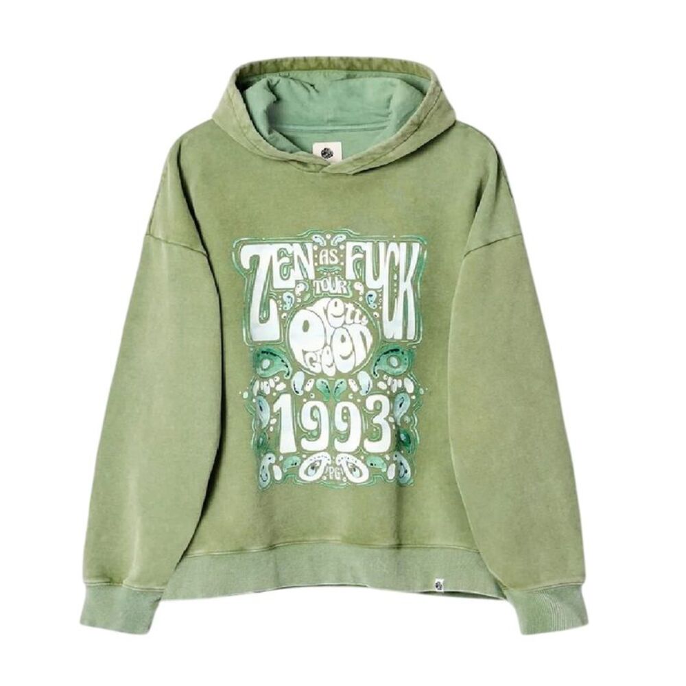 Pretty Green Mens Zen Relaxed Fit Hoodie / Green